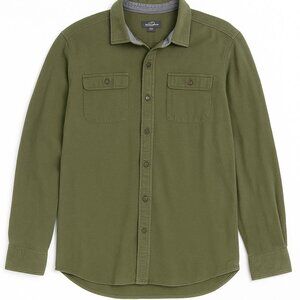 Eddie Bauer Men's Long Sleeve Button Down – XL – Olive Green – Casual Outdoors